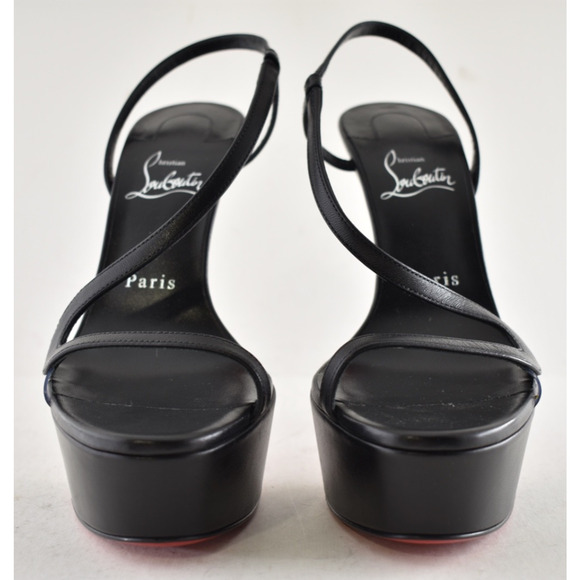 Christian Louboutin Rosalie Alta 150 Black Strap Platform Sandal Heel Pump 41 - Picture 7 of 13